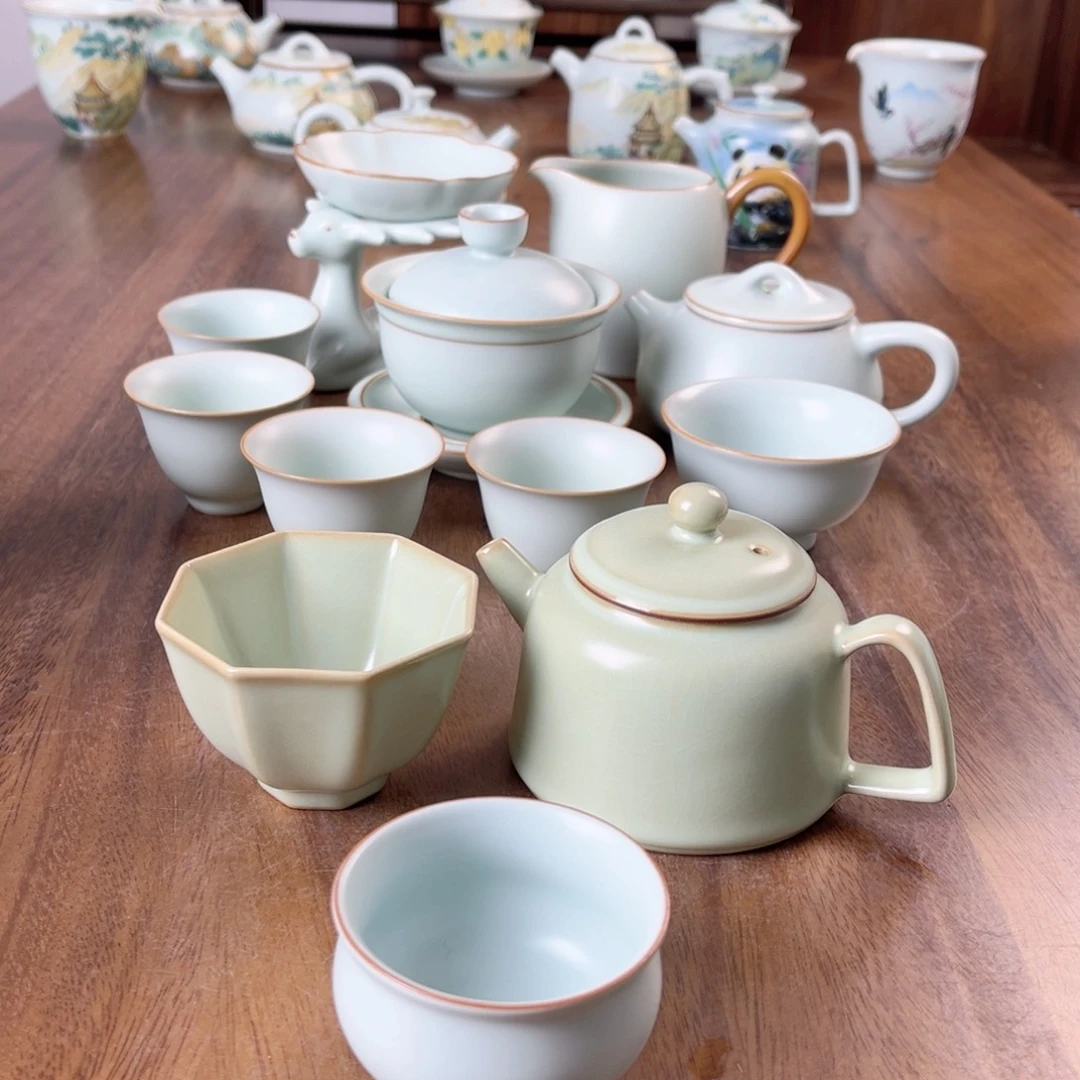 星****r仙南汝窑粉青微瑕套组