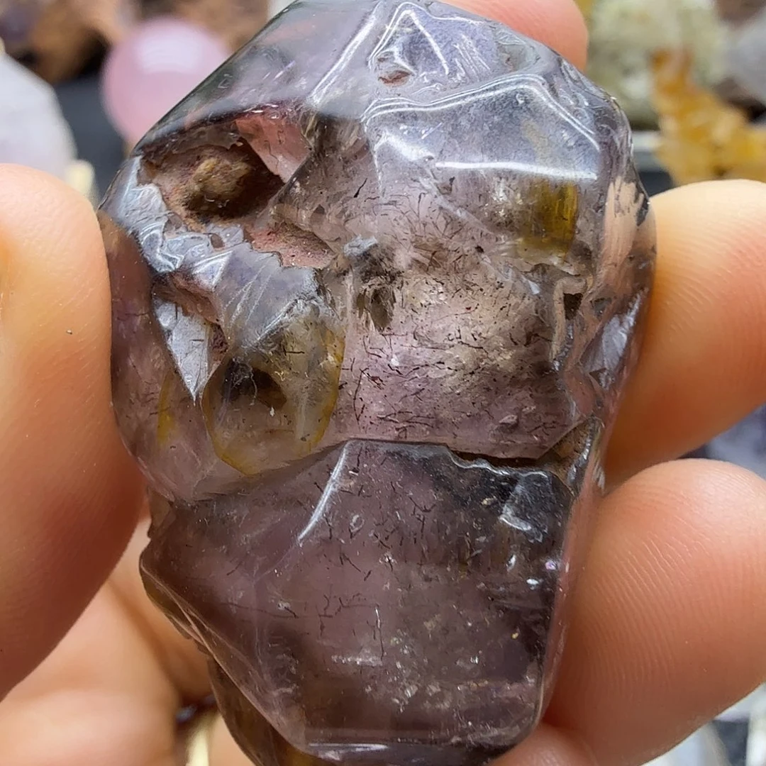 石材超七骸骨水晶