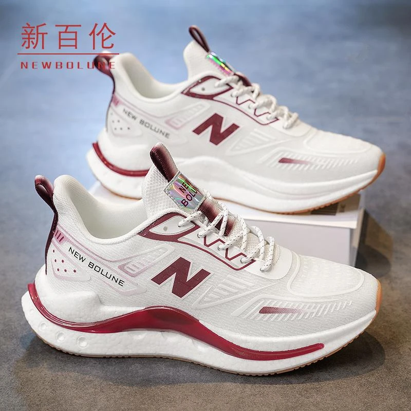 NEW BOLUNE/新百伦慢跑鞋新款网面透气运动鞋软底减震休闲鞋男女