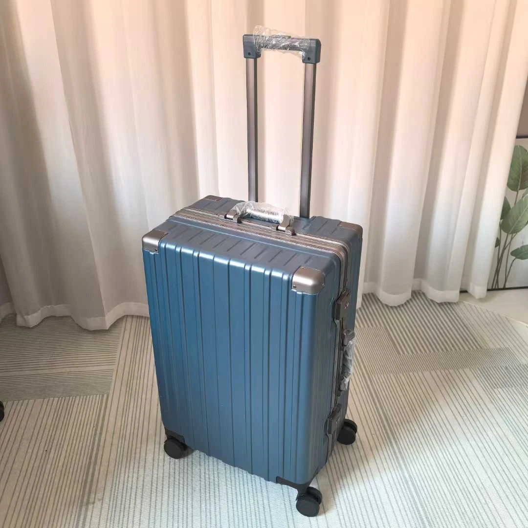 外贸铝框拉杆箱静音万向轮行李箱海关锁密码箱20登机箱22旅行箱