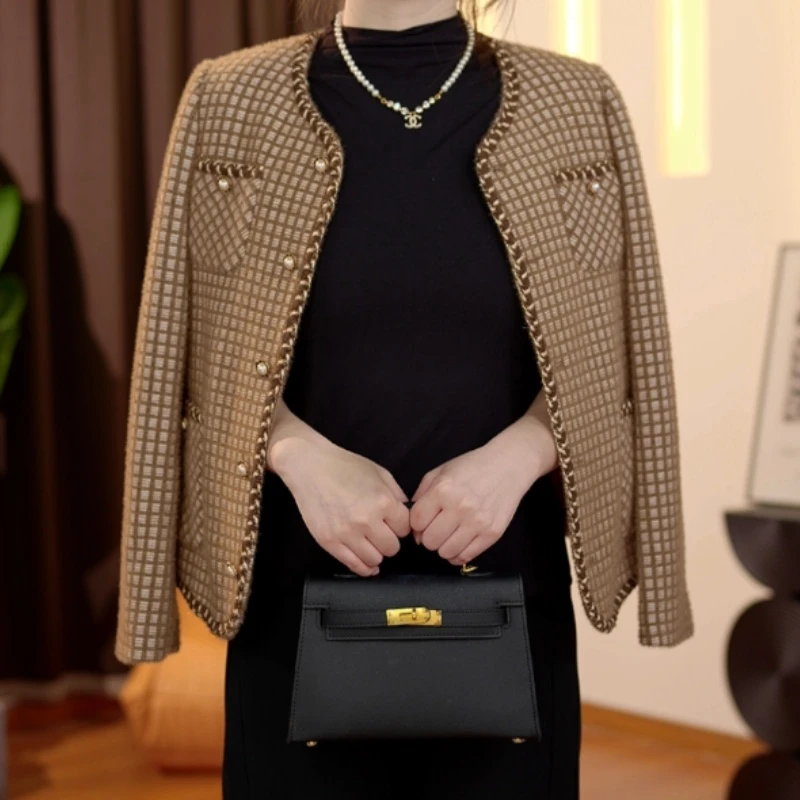 （高品质）短款法式高级感 粗花小香风外衣