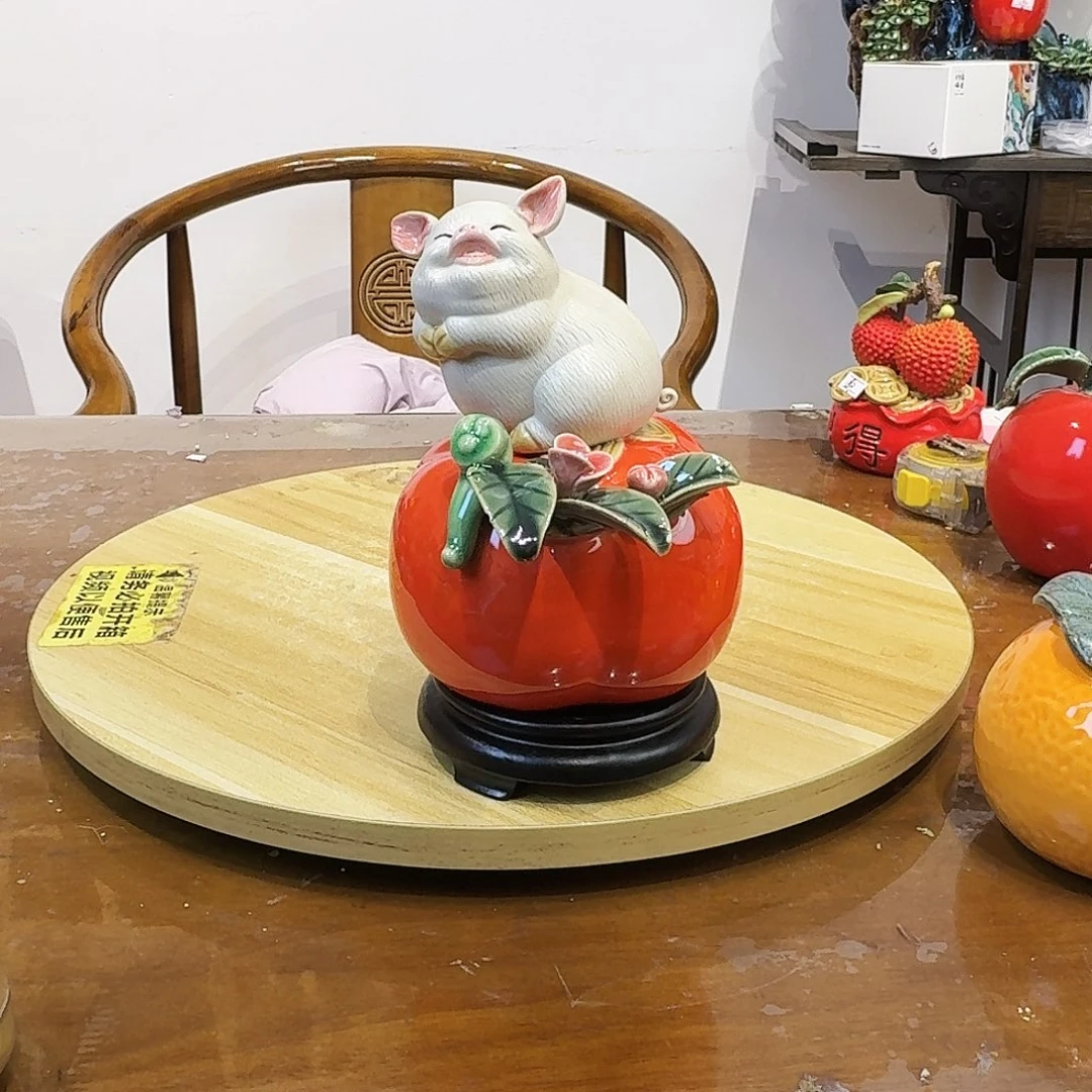 陶瓷诸事顺利成红色