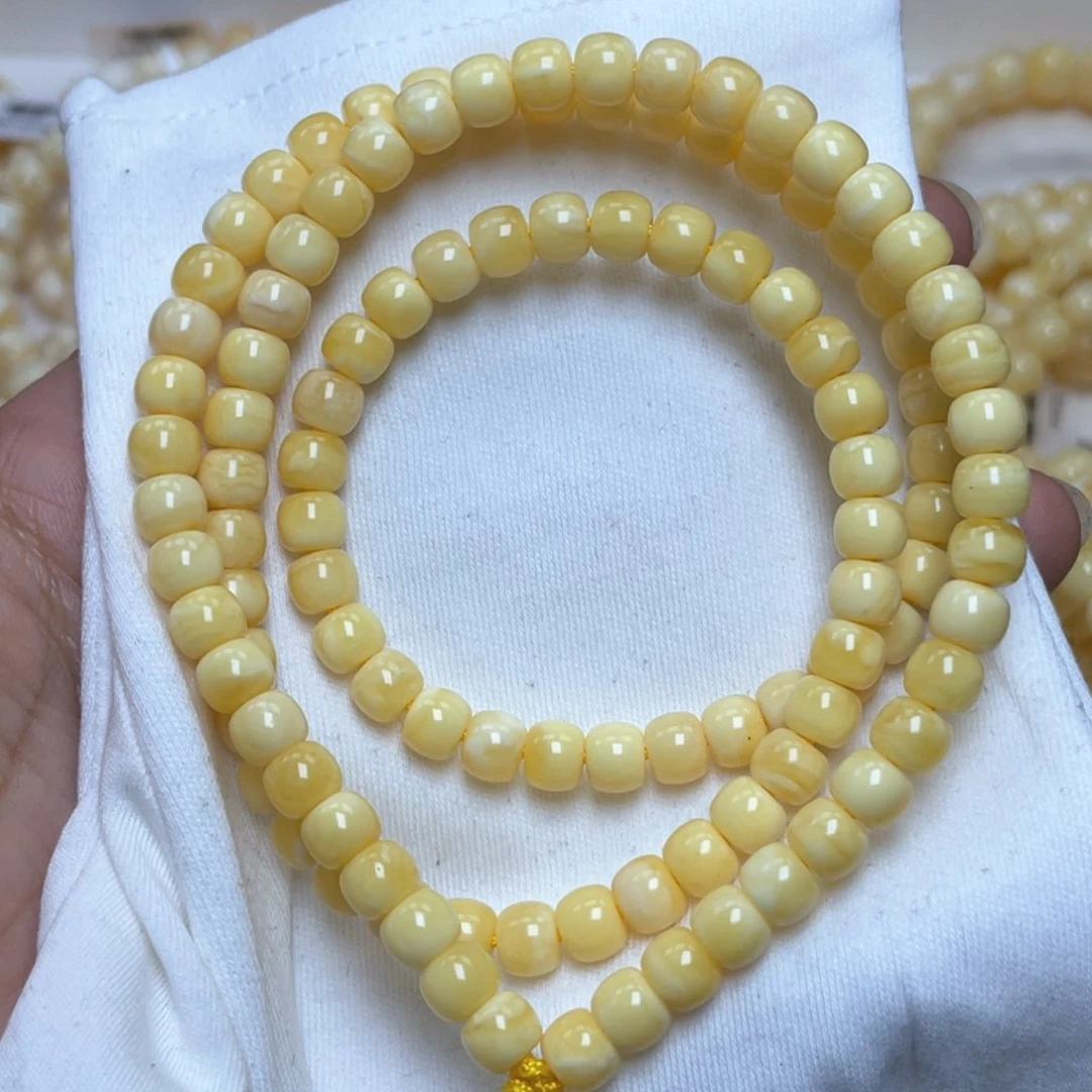 裸石蜜蜡未镶嵌6.5m蜜蜡手串