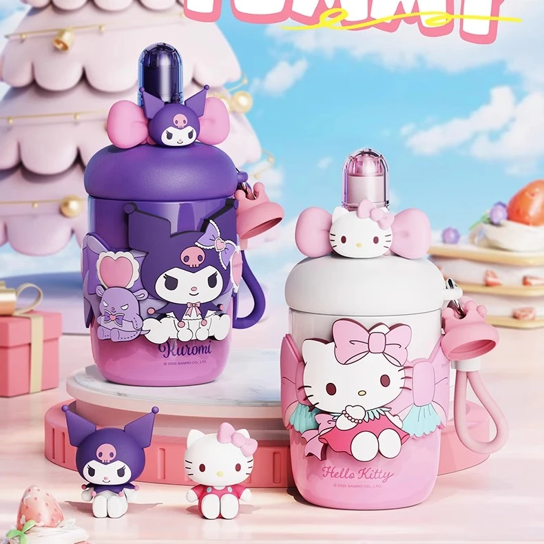 三丽鸥儿童保温杯女高颜值学生上学专用316不锈钢小巧便携水杯