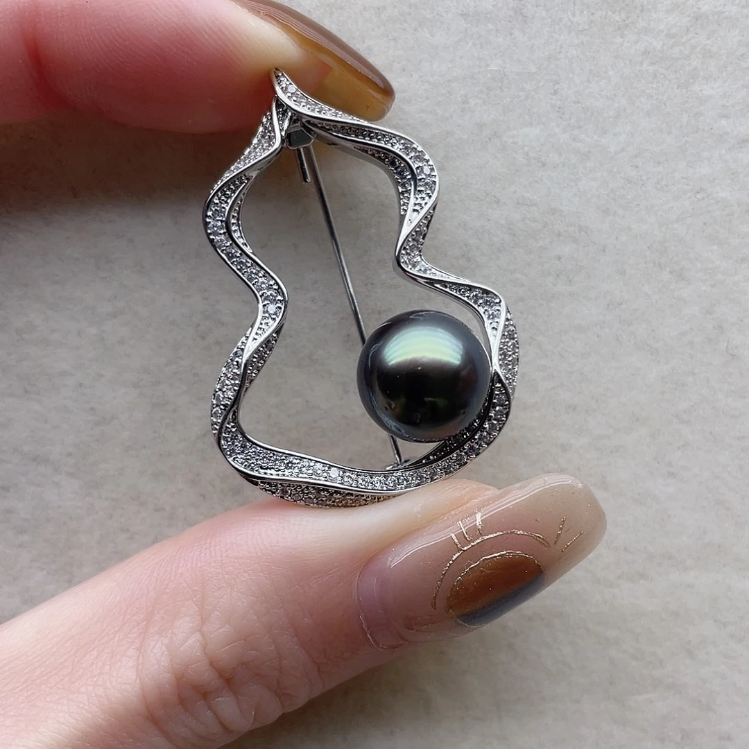 胸针7未镶嵌海水珍珠