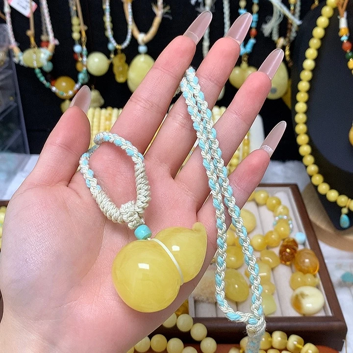 手链蜜蜡未镶嵌蜜蜡吊坠项链