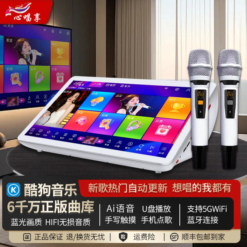 点歌机家庭KTV音响家用语音Ai话筒点歌一体机k歌唱歌蓝牙广场舞