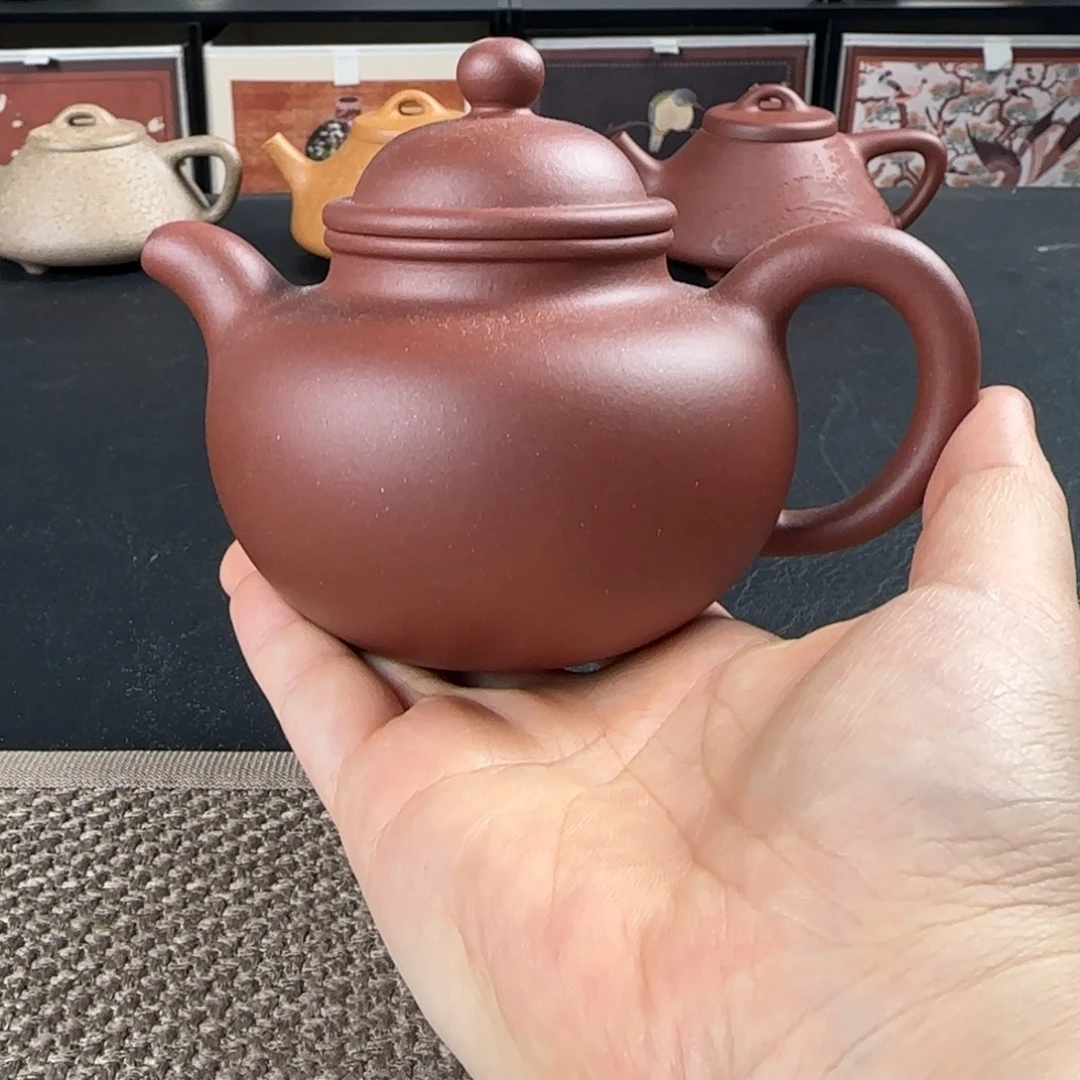 茶壶紫砂微瑕掇球