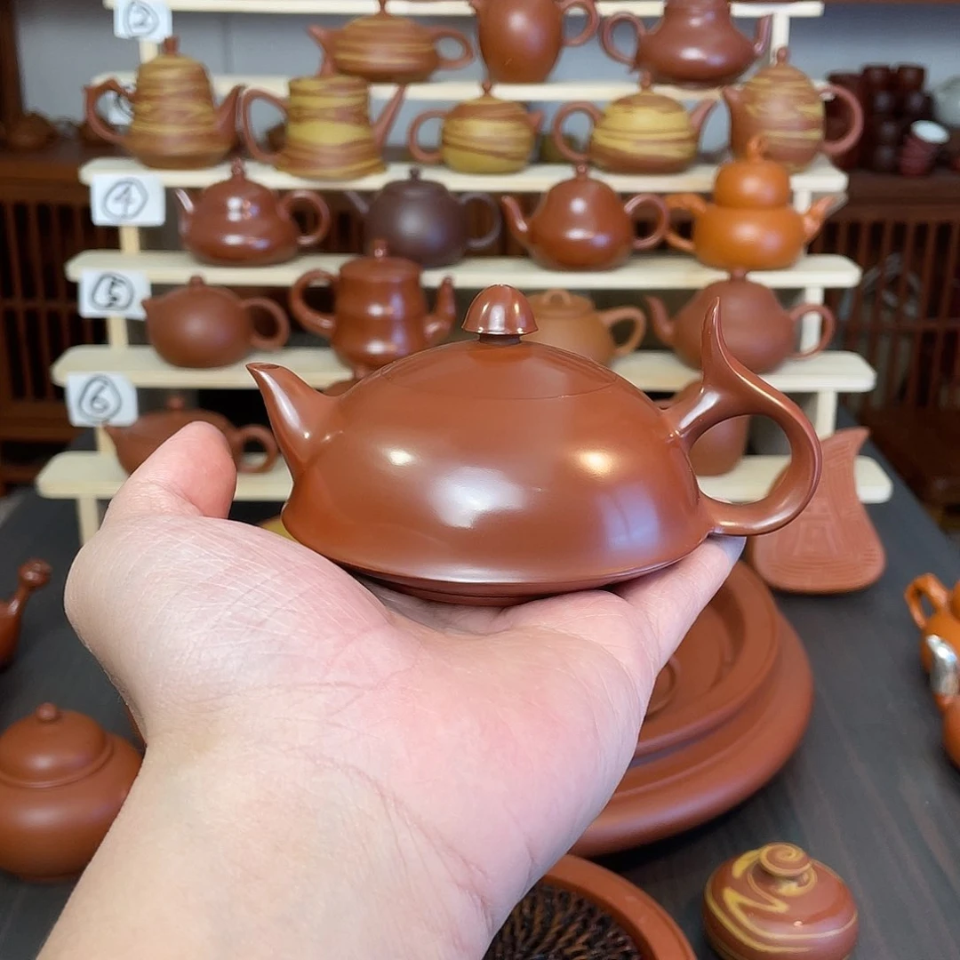朱泥茶壶·****·150cc朱泥将军