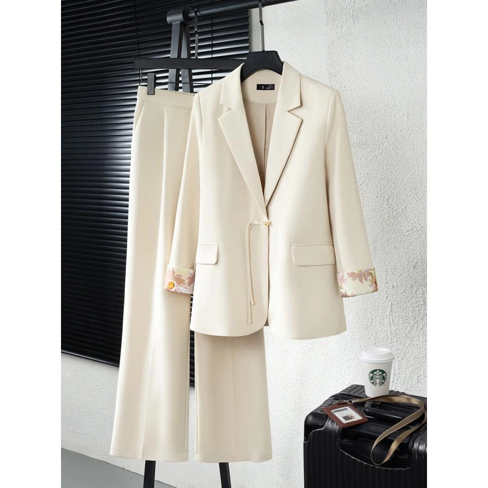 新中式西装套装女2026新款女装职业正装高级感休闲国风小西服外套