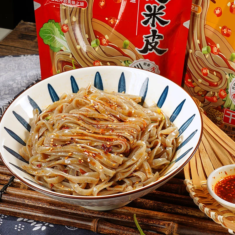 罗锦记 荞麦米皮冷凉面方便速食免煮即食便携方便速食