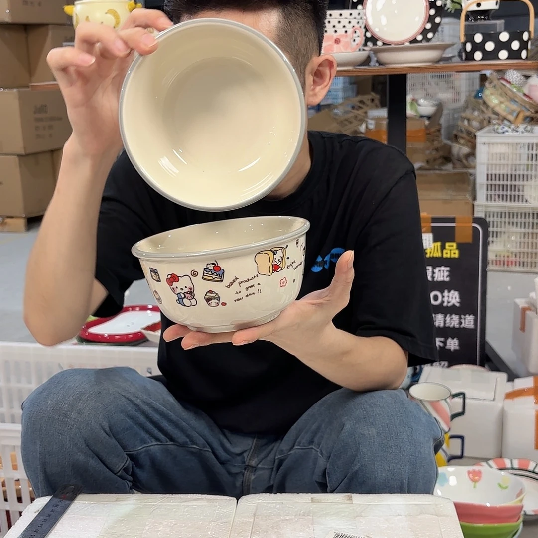 潮州微瑕陶瓷餐具6寸