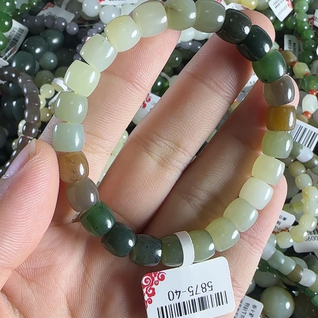 和田玉手链未镶嵌7