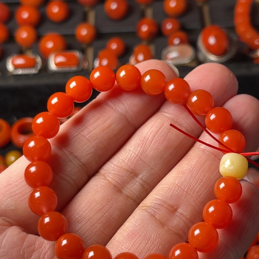 南红玛瑙未镶嵌手串8