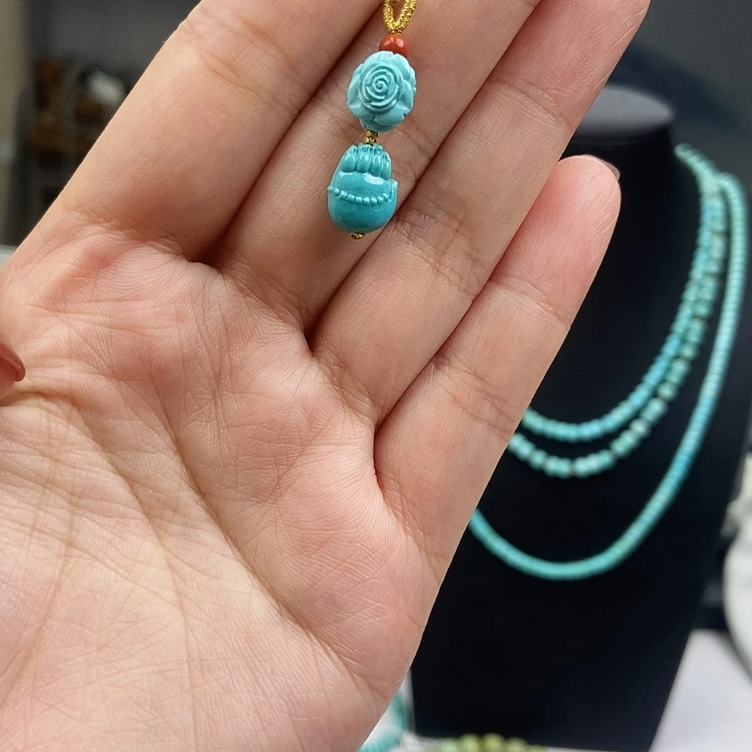 未镶嵌绿松石珠宝奇石