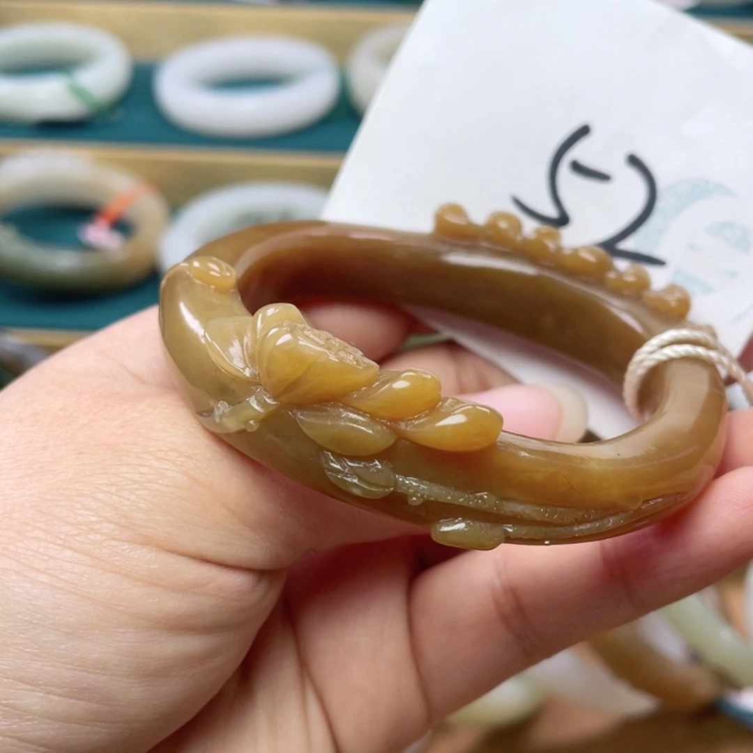 未镶嵌手镯和田玉圈口57