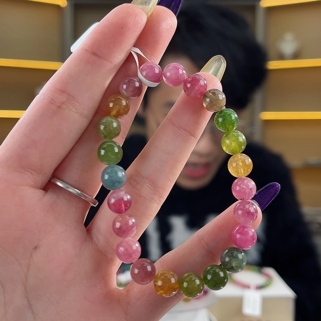 碧玺碧玺8mm多样性发一件未镶嵌