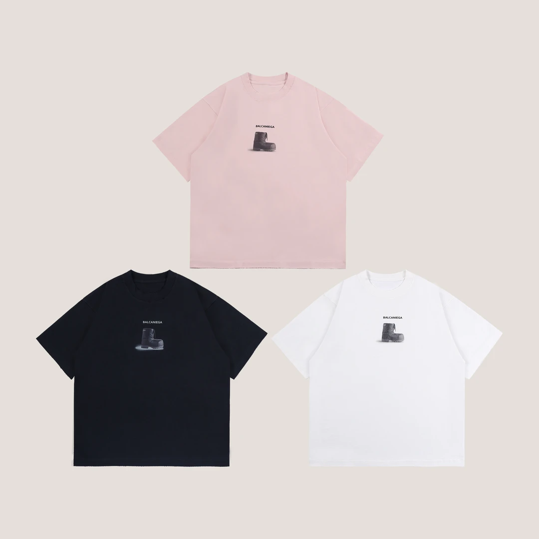 【张茂studio】夏季新款圆领印花宽松半袖情侣时尚百搭男士休闲短袖