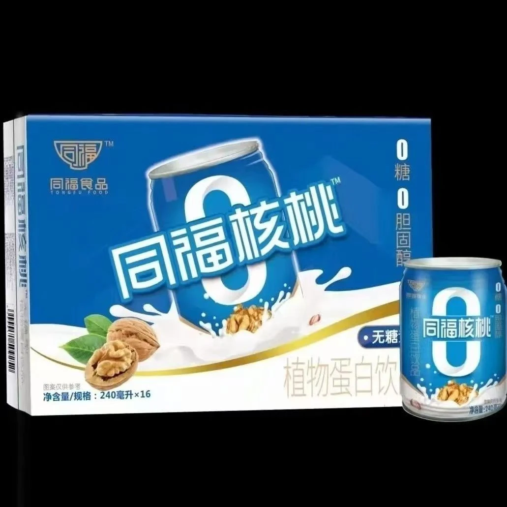 同福核桃露0糖0胆固醇无糖型240ml*16罐礼盒装