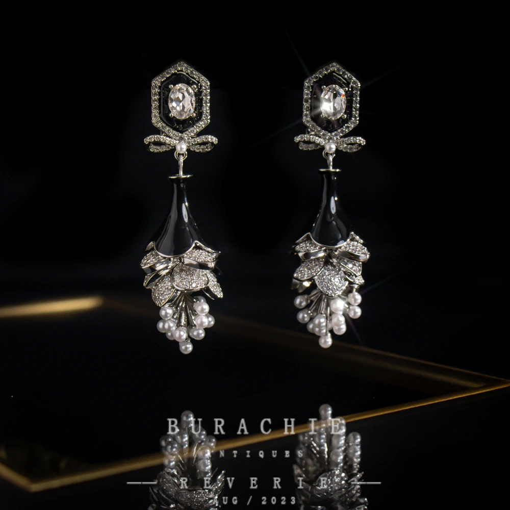 铜合金仿珍珠耳饰 【4295】周年珍藏英｜经典原标克拉款CrownFrett