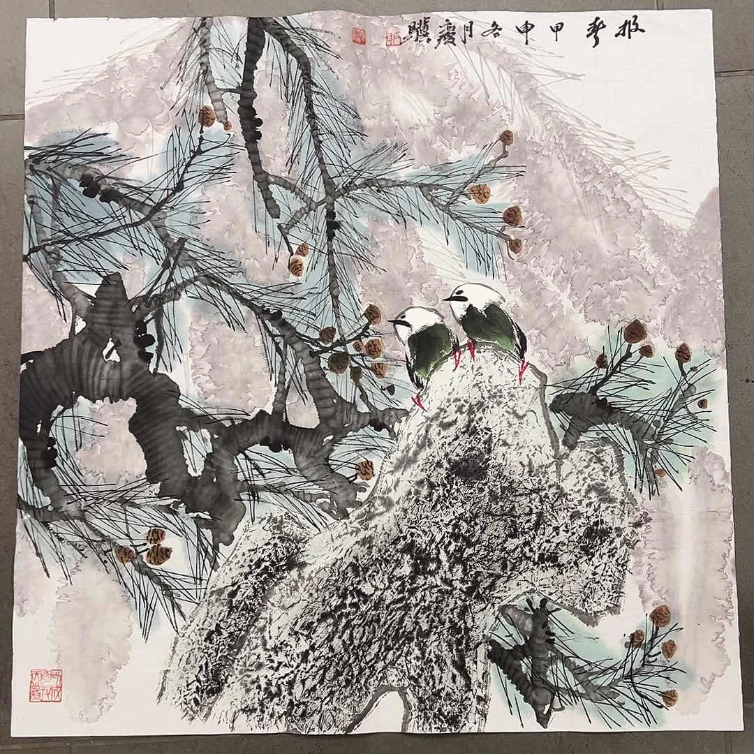 绘画韩江书画石庆骥