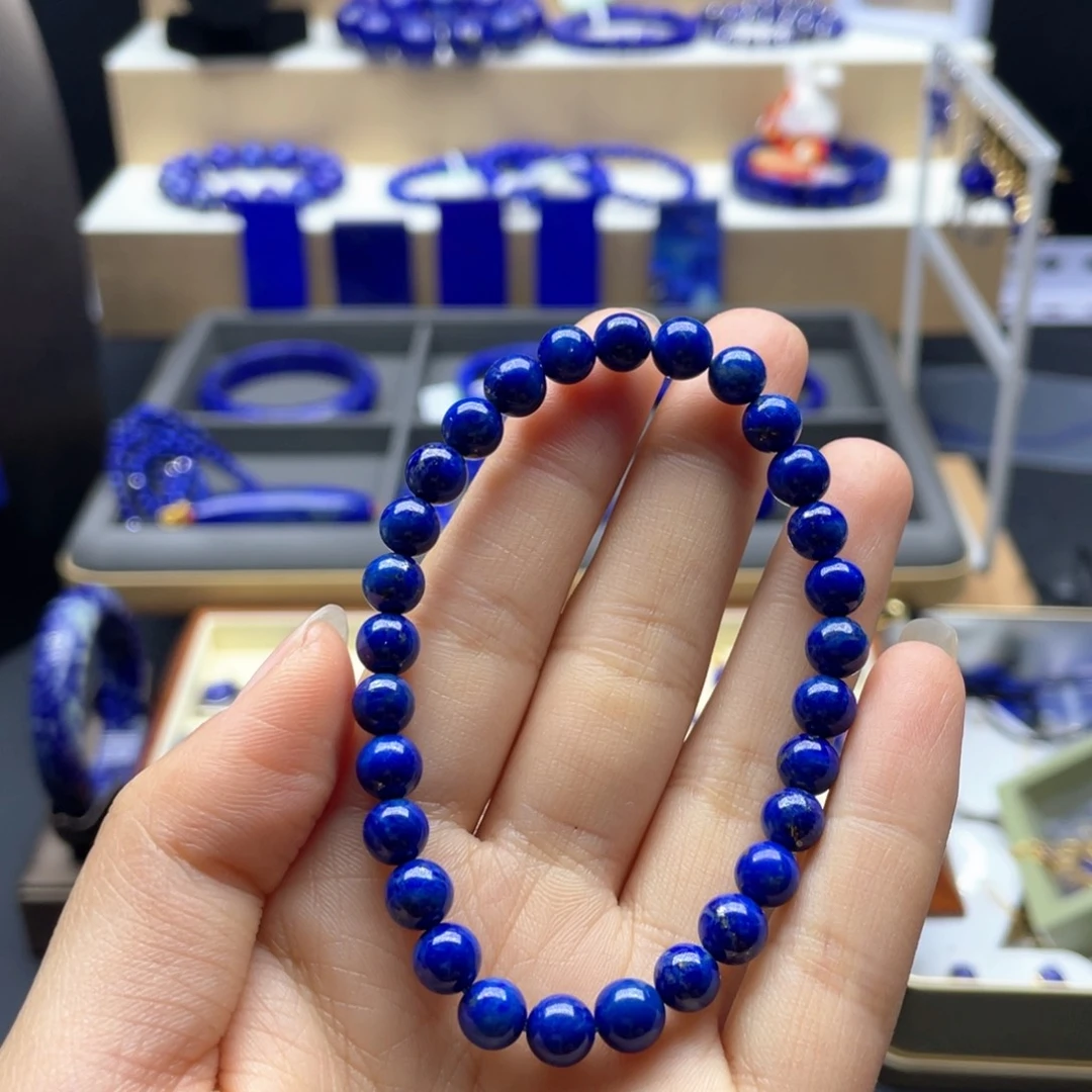 未镶嵌青金石手链6mm福利出证书