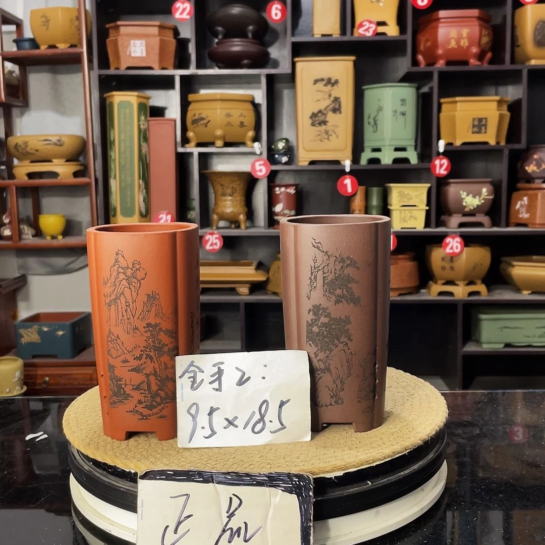 D-盆尚好紫砂花盆