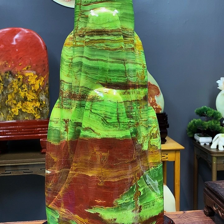 石材靠山摆件创意