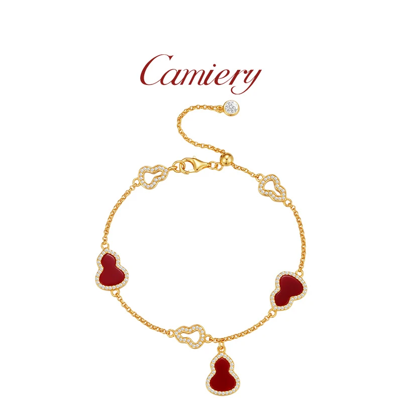 CAMIERY/卡美瑞 时尚轻奢百搭三红葫芦手链