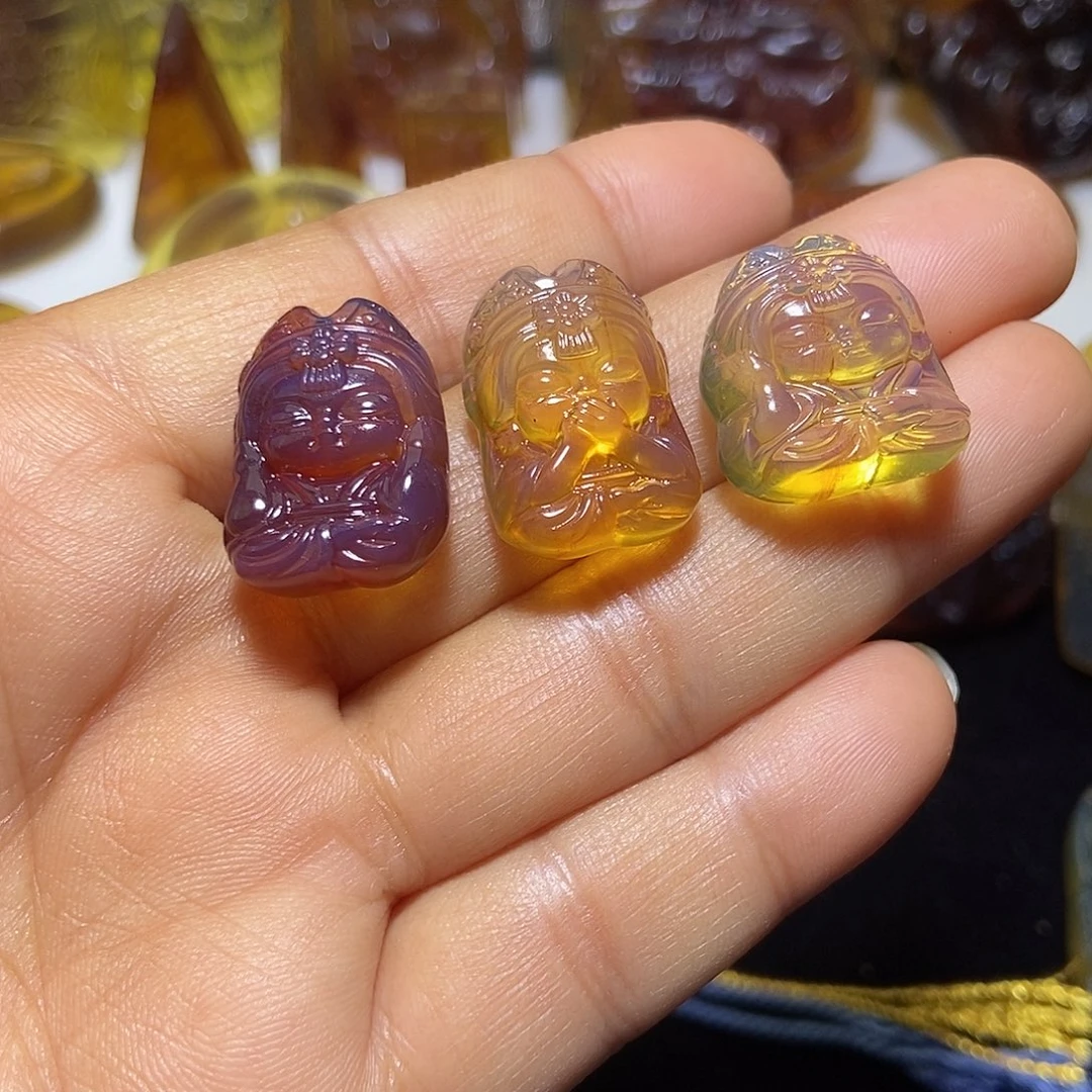 琥珀未镶嵌颈饰缅甸天然琥珀吊坠