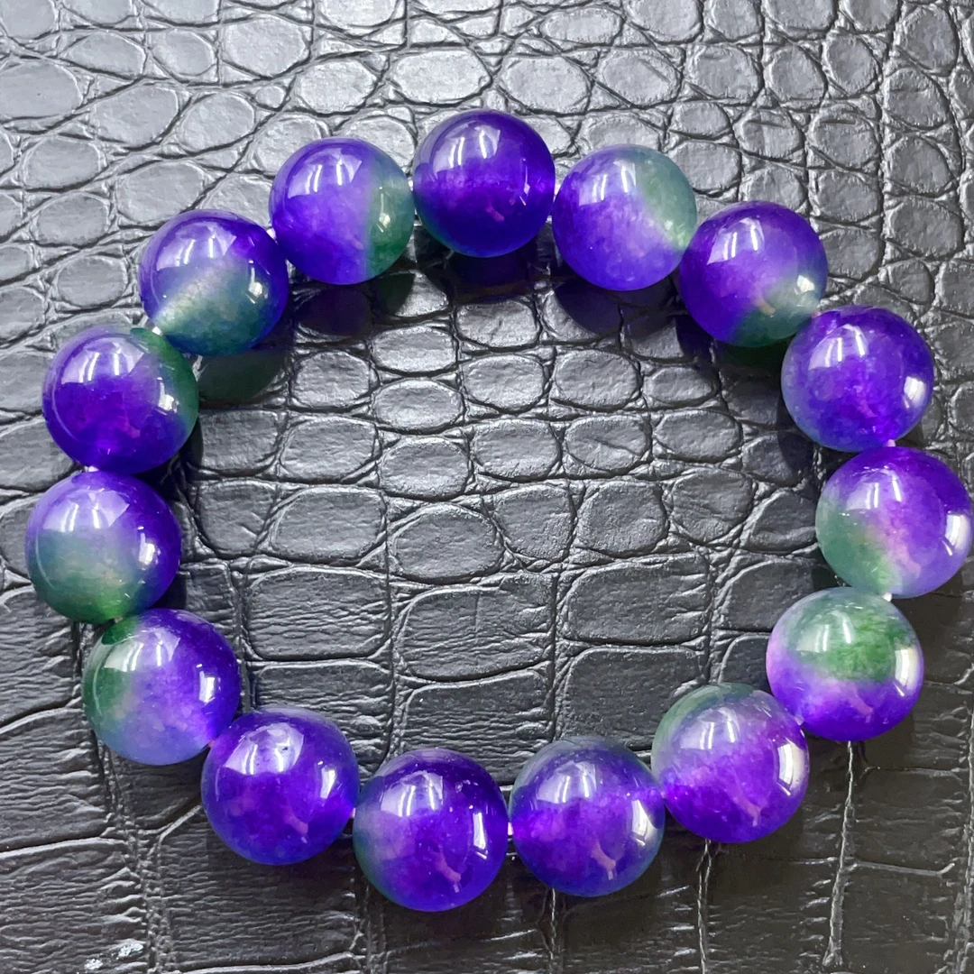 5005  紫色圆珠珠手串多样性发货