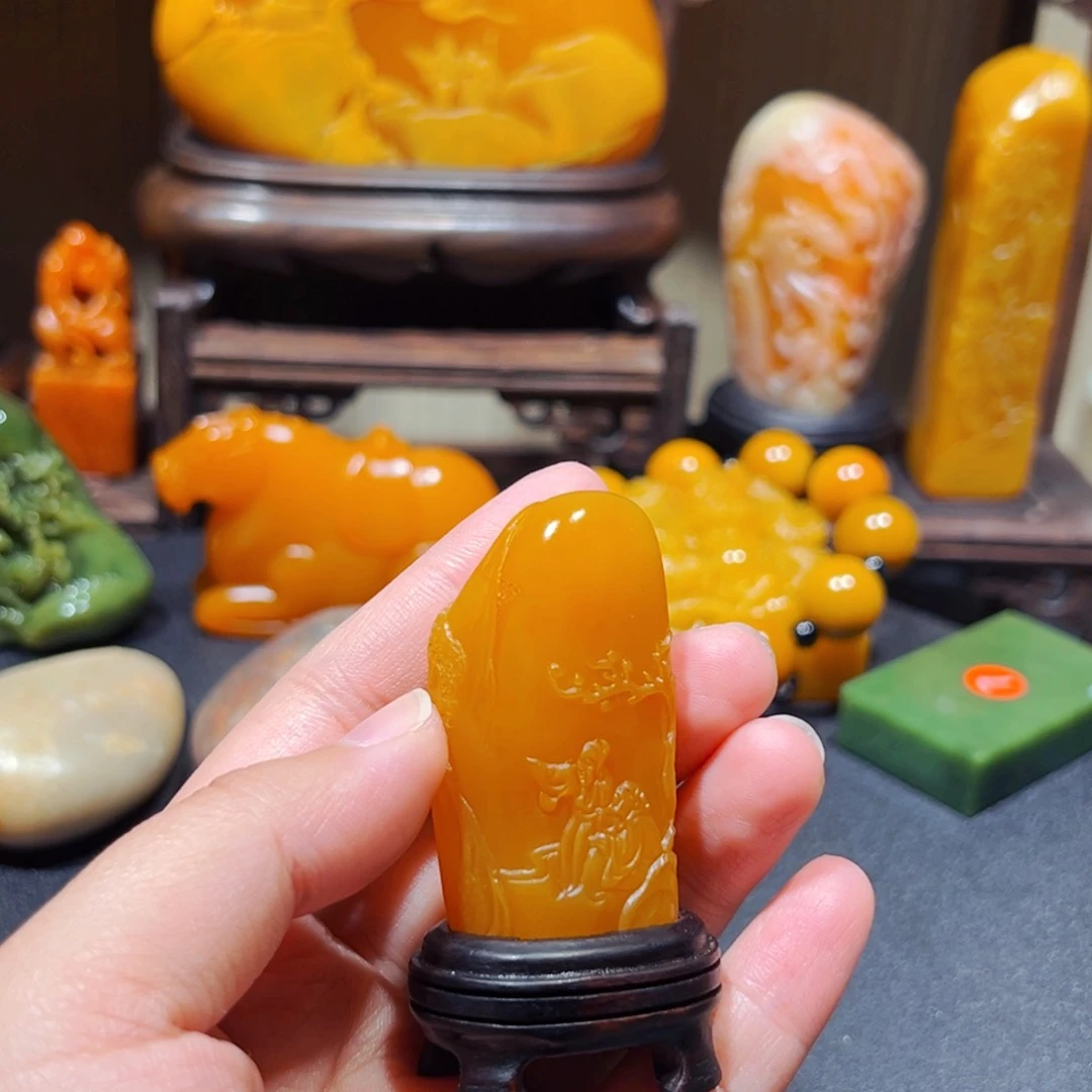 田黄石杭****染石雕石雕石雕