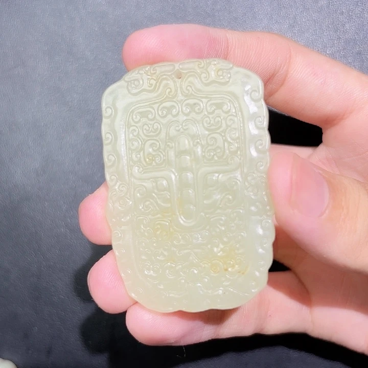 和田玉未镶嵌挂件迪****工