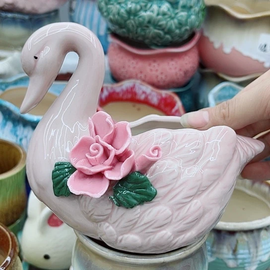 多肉绿植陶瓷花盆9.9包邮