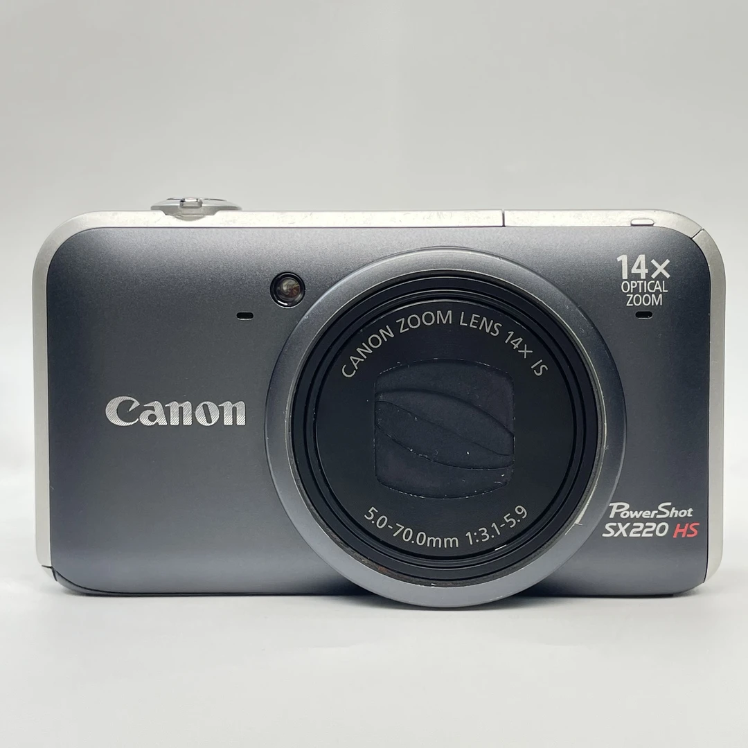 95新 Canon/佳能 sx220灰色1210万像素14倍变焦复古ccd