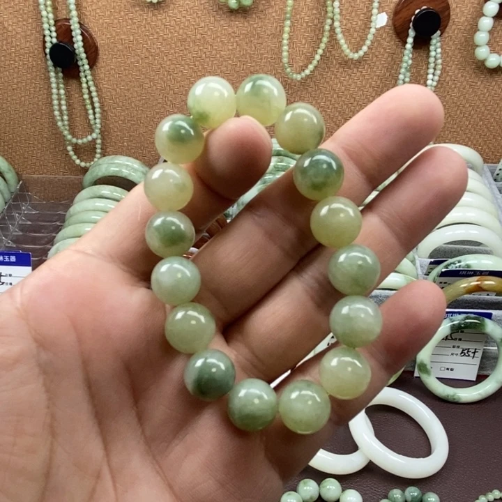 蛇纹石玉未镶嵌手链
