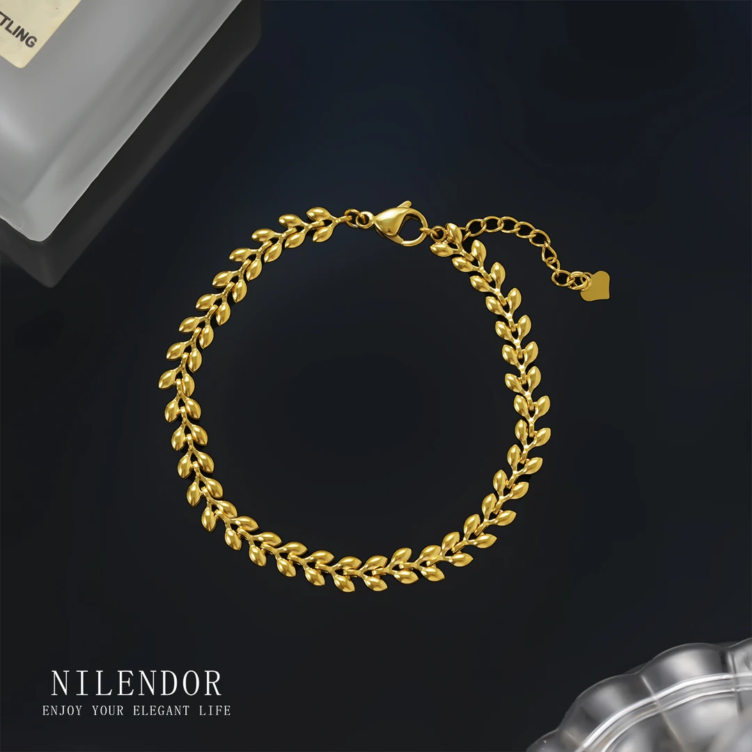 钛钢手链 SL-228简约时尚气质小众麦穗百搭手链