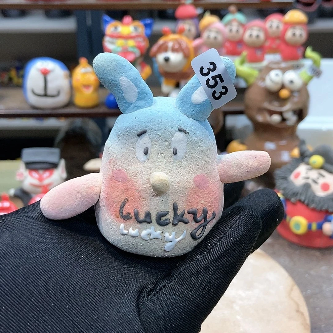 摆件直播间手工抽象陶瓷摆件353