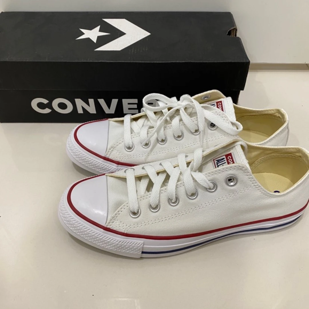 Converse  低帮 帆布鞋 男女同款 白色101000