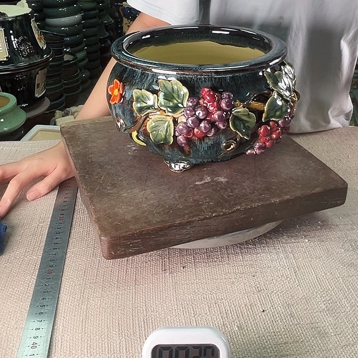 泳坤堂石湾盆向*陶瓷