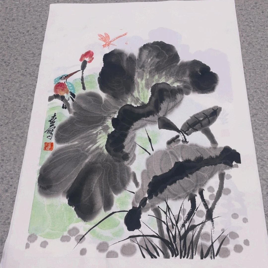 国画1.4平尺国画作品