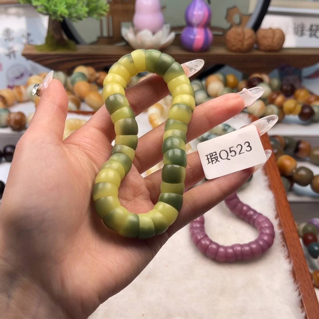 菩提根/象牙果手串小***?11mm瑕大肠一串q523