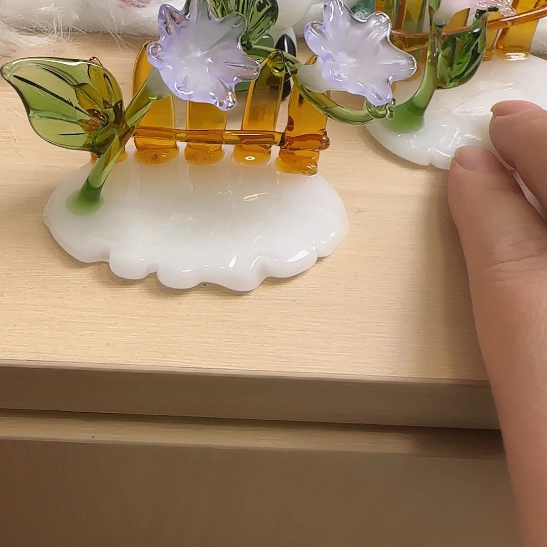 琉璃手工艺品糖****?紫色喇叭