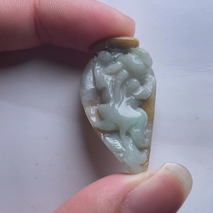 翡翠未镶嵌吊坠(不含链)翡翠