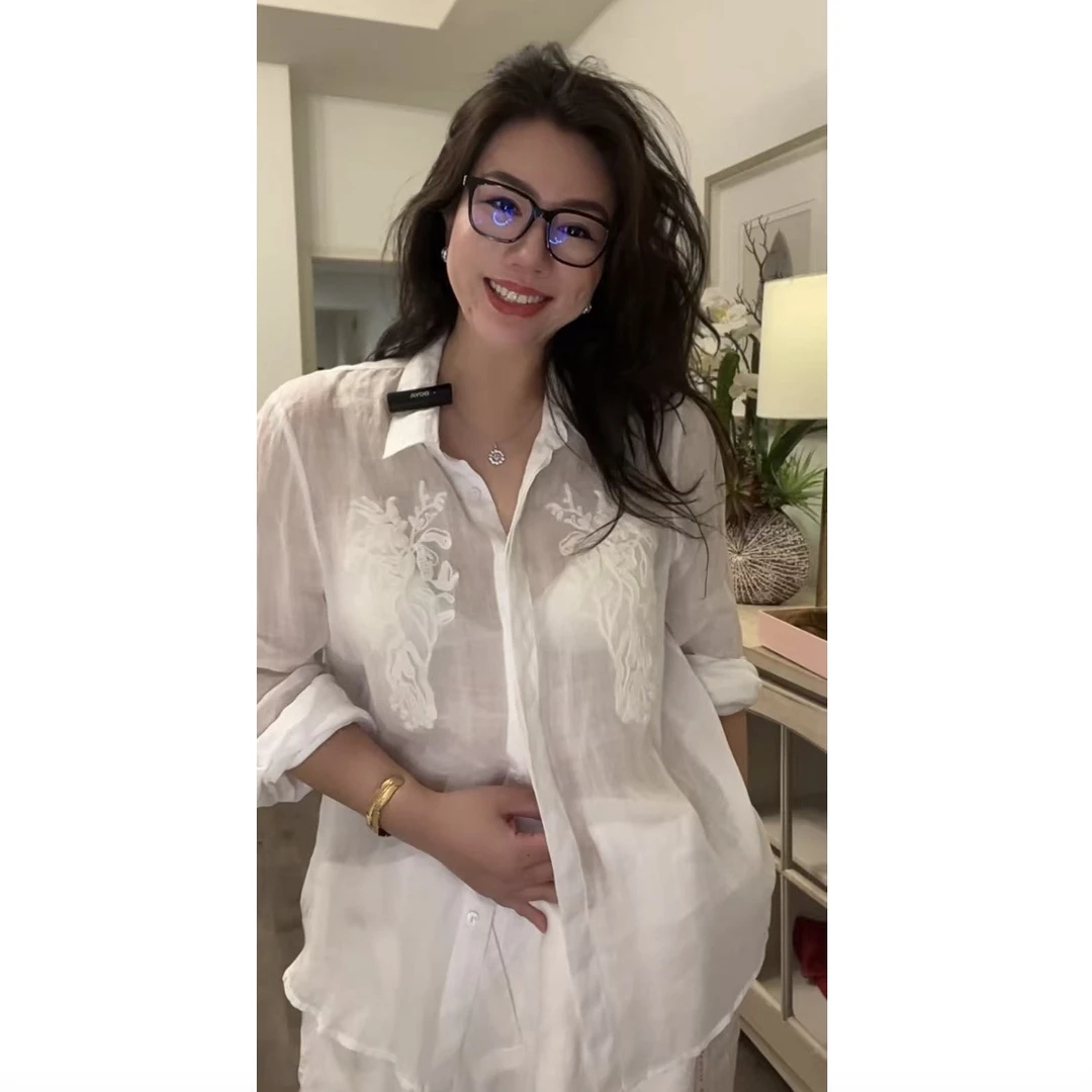 【大G精选】“邂逅南法” 法式设计感刺绣衬衫双色