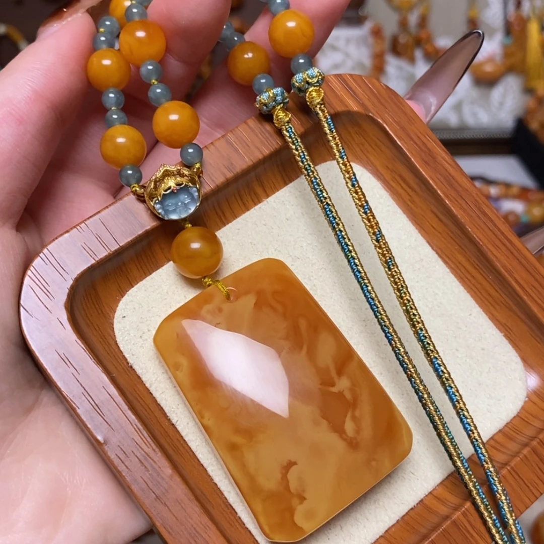 【闪购商品】蜜蜡颈饰未镶嵌项链