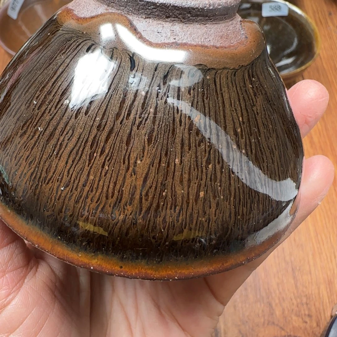 柴烧建盏茶盏茶杯139