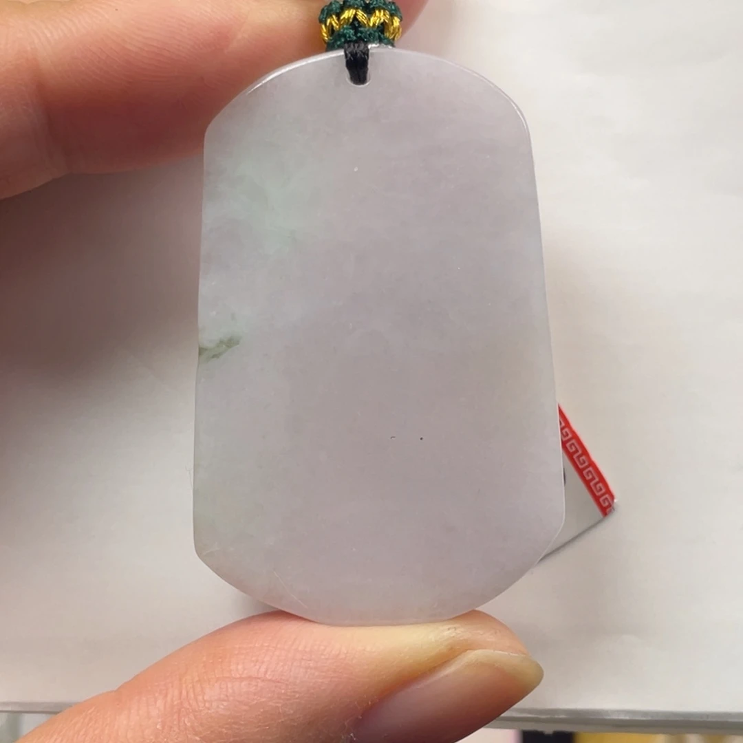 翡翠未镶嵌颈饰翡翠无事牌