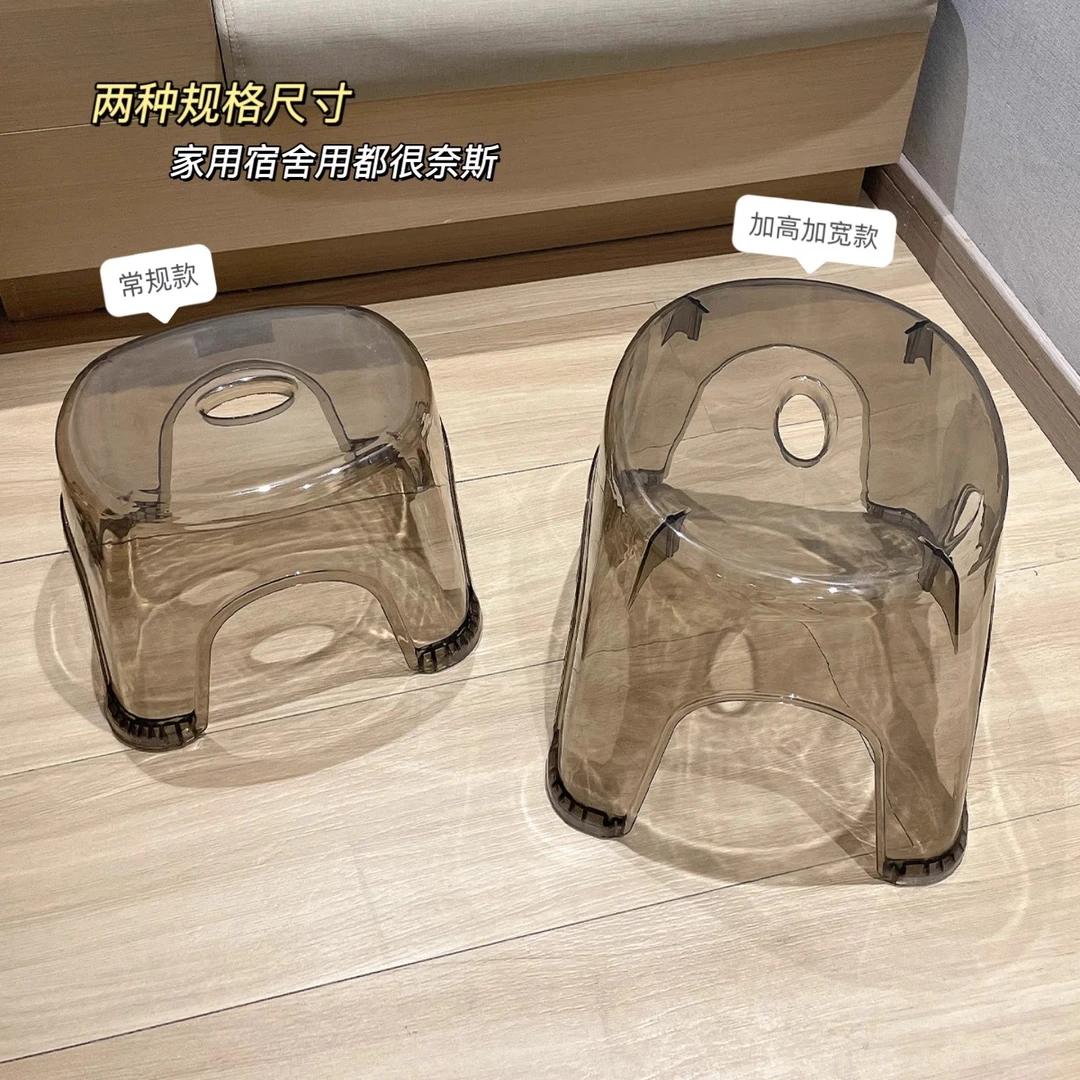 亚克力小凳子透明换鞋凳创意客厅茶几矮凳家用浴室洗澡儿童塑料凳