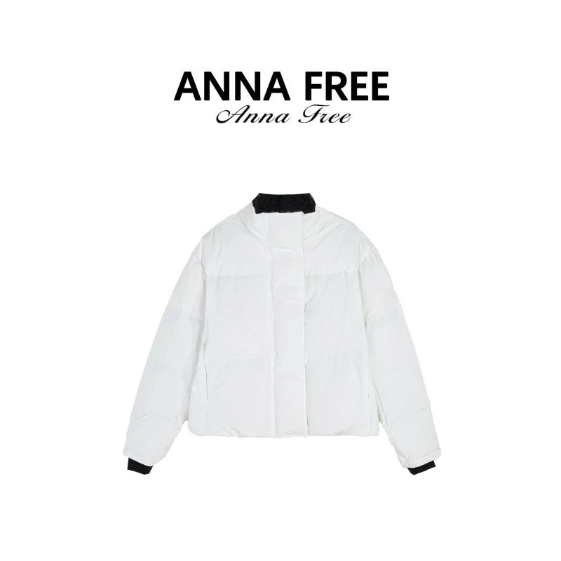 ANNA FREE 女士宽松舒适时尚黑标短款羽绒服ZCE24669
